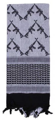 Арафатка Rothco Crossed Rifles Shemagh Tactical Scarf White - 8737 , фото
