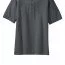 Хлопковая мужская серая классическая футболка поло Port Authority Men's Pique Knit Polo Steel Grey - Хлопковая мужская серая классическая футболка поло Port Authority Men's Pique Knit Polo Steel Grey