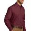 Бордовая рубашка с длинным рукавом Port Authority Long Sleeve Carefree Poplin Shirt Burgundy W100 - Бордовая рубашка с длинным рукавом Port Authority Long Sleeve Carefree Poplin Shirt W100