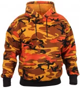 Rothco Pullover Hooded Sweatshirt Savage Orange Camo 3690