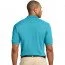 Хлопковая мужская бирюзоваяя классическая футболка поло Port Authority Men's Pique Knit Polo Turquoise - Классическая бирюзовая хлопковая футболка поло Port Authority Men's Pique Knit Polo Turquoise