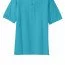 Хлопковая мужская бирюзоваяя классическая футболка поло Port Authority Men's Pique Knit Polo Turquoise - Классическая бирюзовая хлопковая футболка поло Port Authority Men's Pique Knit Polo Turquoise