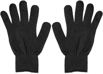 Полипропиленовые американские черные вязаные перчатки-подклад Rothco G.I. Polypropylene Glove Liners Black 8413, фото