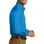 Светло-синяя рубашка с длинным рукавом Port Authority Long Sleeve Carefree Poplin Shirt Coastal Blue W100 - Светло-синяя рубашка с длинным рукавом Port Authority Long Sleeve Carefree Poplin Shirt Coastal Blue W100