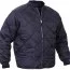 Cтеганная летная темно-cиняя куртка американского образца Rothco Diamond Nylon Quilted Flight Jacket Navy Blue 7160 - Cтеганная летная темно-cиняя куртка американского образца Rothco Diamond Nylon Quilted Flight Jacket Navy Blue 7160