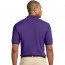 Хлопковая мужская фиолетовая классическая футболка поло Port Authority Men's Pique Knit Polo Purple - Классическая фиолетовая хлопковая футболка поло Port Authority Men's Pique Knit Polo Purple