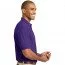 Хлопковая мужская фиолетовая классическая футболка поло Port Authority Men's Pique Knit Polo Purple - Классическая фиолетовая хлопковая футболка поло Port Authority Men's Pique Knit Polo Purple