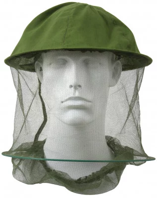 Сетка антимоскитная оливковая (накомарник) на панаму Rothco G.I. Type Mosquito Head Net w/Hoop Olive Drab 8533, фото