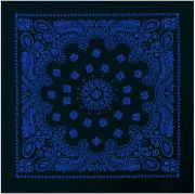 Rothco Trainmen Bandana Black/Blue Print (56 x 56 см) 4044