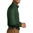 Зеленая рубашка с длинным рукавом Port Authority Long Sleeve Carefree Poplin Shirt Deep Forest Green W100 - Зеленая рубашка с длинным рукавом Port Authority Long Sleeve Carefree Poplin Shirt Deep Forest Green W100