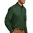 Зеленая рубашка с длинным рукавом Port Authority Long Sleeve Carefree Poplin Shirt Deep Forest Green W100 - Зеленая рубашка с длинным рукавом Port Authority Long Sleeve Carefree Poplin Shirt Deep Forest Green W100