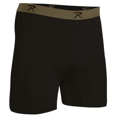 Трусы черные ECWCS 3-е поколение 1 слой Rothco Moisture Wicking Performance Boxer Shorts Black 3834, фото