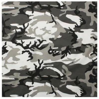 Бандана хлопковая городской серый камуфляж Rothco Classic Bandana City Camo (56 x 56 см) 4149, фото