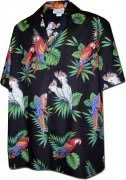 Men's Hawaiian Shirts Allover Prints - 410-3531 Black