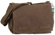 Rothco Vintage Washed Canvas Messenger Bag Brown 9694