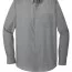 Светло-серая рубашка с длинным рукавом Port Authority Long Sleeve Carefree Poplin Shirt Gusty Grey W100 - Светло-серая рубашка с длинным рукавом Port Authority Long Sleeve Carefree Poplin Shirt Gusty Grey W100