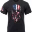 Черная футболка с черепом в стиле флага США Rothco US Flag Bearded Skull T-Shirt Black 10812 - Черная футболка с черепом в стиле флага США Rothco US Flag Bearded Skull T-Shirt Black 10812