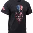 Черная футболка с черепом в стиле флага США Rothco US Flag Bearded Skull T-Shirt Black 10812 - Черная футболка с черепом в стиле флага США Rothco US Flag Bearded Skull T-Shirt Black 10812