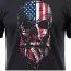 Черная футболка с черепом в стиле флага США Rothco US Flag Bearded Skull T-Shirt Black 10812 - Черная футболка с черепом в стиле флага США Rothco US Flag Bearded Skull T-Shirt Black 10812