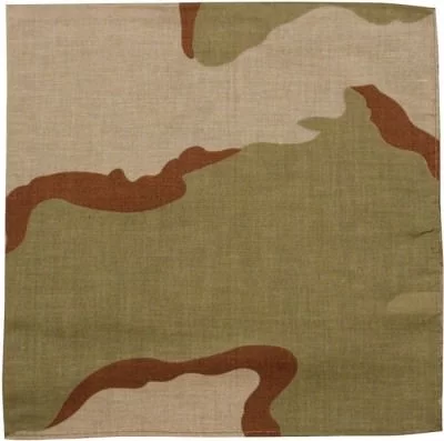 Бандана хлопковая трехцветный пустынный камуфляж Rothco Classic Camo Bandana Tri-Color Desert Camo (56 x 56 см) 4040, фото