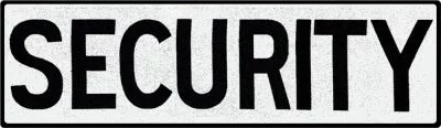 Нашивка SECURITY 12" x 3.5" Reflective Patch, фото