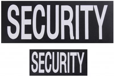 Комплект нашивок «СЛУЖБА БЕЗОПАСНОСТИ» для жилетов Rothco Security Patch Set 1912, фото