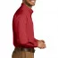 Красная рубашка с длинным рукавом Port Authority Long Sleeve Carefree Poplin Shirt Rich Red W100 - Красная рубашка с длинным рукавом Port Authority Long Sleeve Carefree Poplin Shirt Rich Red W100