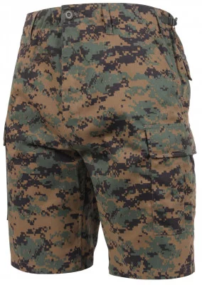 Шорты комбат лесной цифровой камуфляж марпат лес Rothco BDU Short Woodland Digital Camo 65412, фото