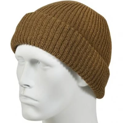 Шапка вязаная американская акриловая койотовая  WiscKnit® Acrylic Watch Cap Coyote Brown 5438, фото