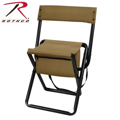 Складные стулья на алюминиевой раме со спинкой Rothco Deluxe Camo Stool w/ Pouch, фото