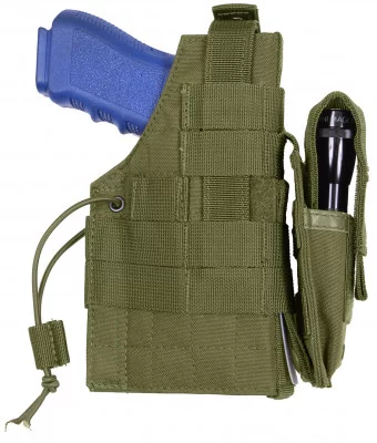 Модульная тактическая универсальная оливковая кобура Rothco MOLLE Modular Ambidextrous Holster Olive Drab 10489, фото