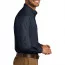 Темно-синяя рубашка с длинным рукавом Port Authority Long Sleeve Carefree Poplin Shirt River Blue NavyW100 - Темно-синяя рубашка с длинным рукавом Port Authority Long Sleeve Carefree Poplin Shirt River Blue NavyW100