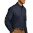 Темно-синяя рубашка с длинным рукавом Port Authority Long Sleeve Carefree Poplin Shirt River Blue NavyW100 - Темно-синяя рубашка с длинным рукавом Port Authority Long Sleeve Carefree Poplin Shirt River Blue NavyW100