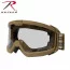 Противоосколочные койотовые баллистические очки прозрачная линза Rothco OTG Ballistic Goggles Clear Lens (ANSI) 1732 - Противоосколочные койотовые баллистические гоглы Rothco OTG Ballistic Goggles Clear Lens (ANSI) 1732