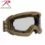 Противоосколочные койотовые баллистические очки прозрачная линза Rothco OTG Ballistic Goggles Clear Lens (ANSI) 1732 - Противоосколочные койотовые баллистические гоглы Rothco OTG Ballistic Goggles Clear Lens (ANSI) 1732