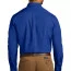 Cиняя рубашка с длинным рукавом Port Authority Long Sleeve Carefree Poplin Shirt True Royal W100 - Cиняя рубашка с длинным рукавом Port Authority Long Sleeve Carefree Poplin Shirt True Royal W100