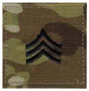 Rank Insignia E-5 Sergeant (SGT) Scorpion OCP Camo 1794