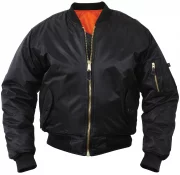 Rothco Kids MA-1 Flight Jackets Black 7311