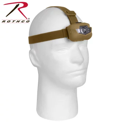 Налобный фонарь с 5 светодиодами с тремя режимами работы Rothco 5 Bulb LED Headlamp, фото