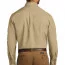 Темно-бежевая рубашка с длинным рукавом Port Authority Long Sleeve Carefree Poplin Shirt Wheat W100 - Темно-бежевая рубашка с длинным рукавом Port Authority Long Sleeve Carefree Poplin Shirt Wheat W100