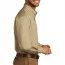 Темно-бежевая рубашка с длинным рукавом Port Authority Long Sleeve Carefree Poplin Shirt Wheat W100 - Темно-бежевая рубашка с длинным рукавом Port Authority Long Sleeve Carefree Poplin Shirt Wheat W100
