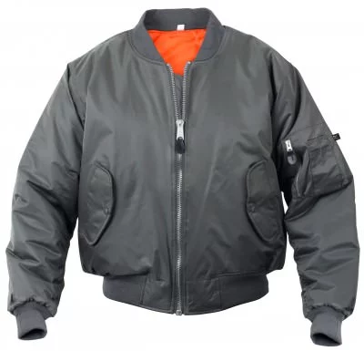 Лётная куртка бомбер серая сталь Rothco MA-1 Flight Jacket Gun Metal Grey 7350, фото