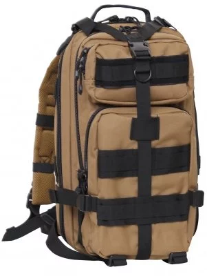 Тактический транспортный койотово-черный ранец Rothco Medium Transport Pack Coyote / Black 2647, фото