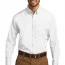 Белая рубашка с длинным рукавом Port Authority Long Sleeve Carefree Poplin Shirt White W100 - Белая рубашка с длинным рукавом Port Authority Long Sleeve Carefree Poplin Shirt White W100
