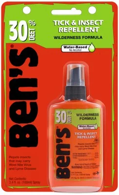 Спрей от комаров и клещей с DEET Tender Ben's 30 Spray Pump Insect Repellent 100 мл 7724, фото