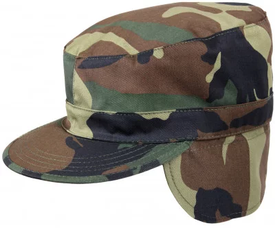 Кепка комбат Rothco G.I. Type Combat Caps w/ Flaps Woodland Camo 5612, фото