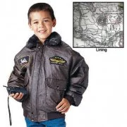 Rothco Kids WWII Aviator Flight Jacket Brown 7675