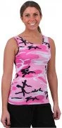 Rothco Women's Stretch Tank Top Pink Camo 4492