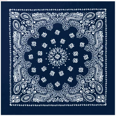 Темно-синяя бандана с белым орнаментом Rothco Trainmen Bandana Navy Blue (56 x 56 см) 4142, фото