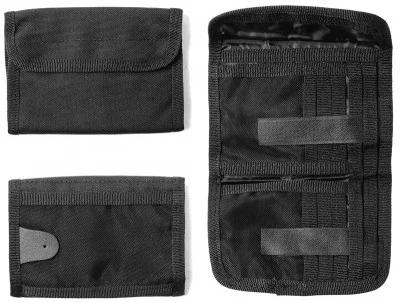 Кошелек милитари делюкс черный Rothco Deluxe Tri-Fold ID Wallet Black 11629, фото